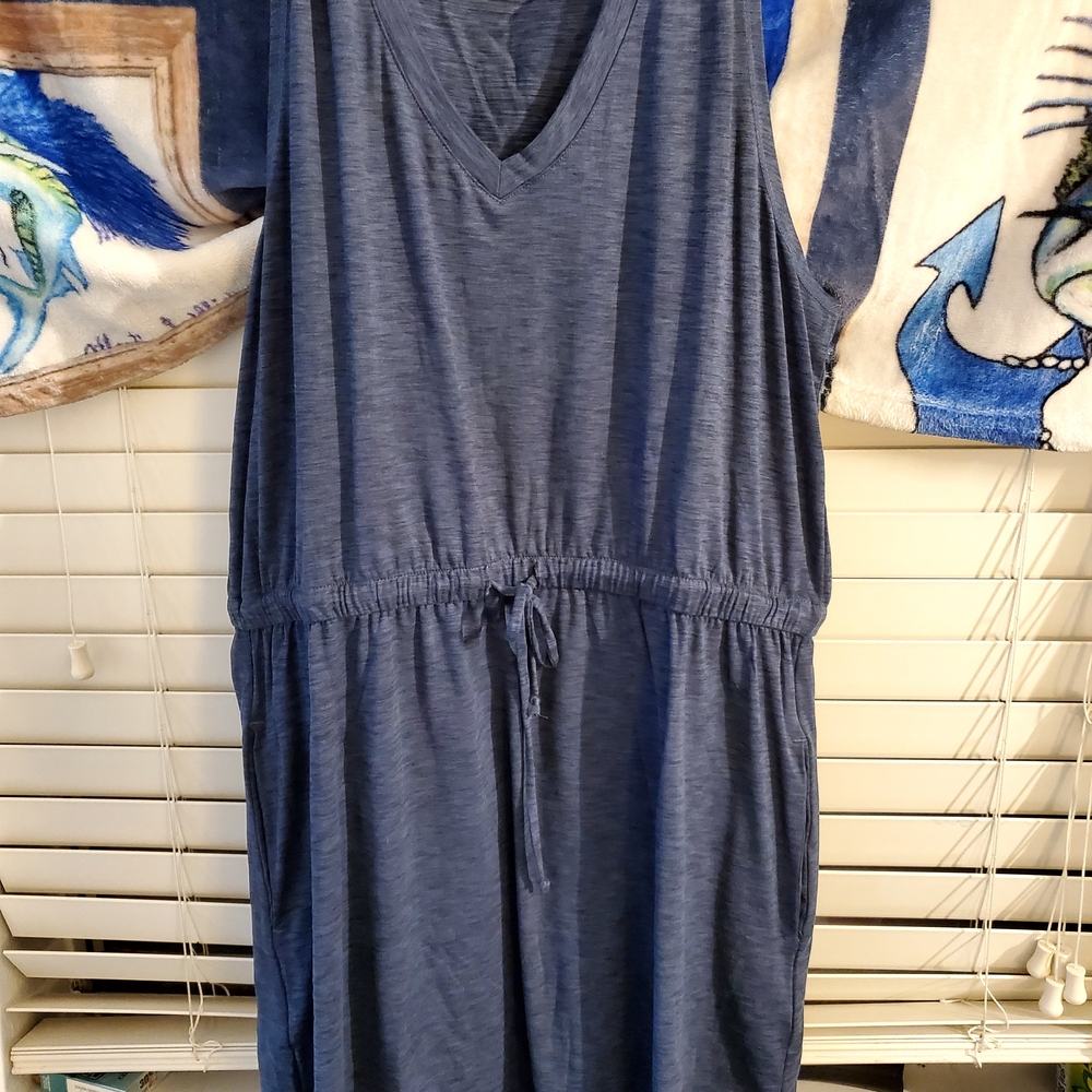 Salt Life Navy Sleeveless Midi Dress